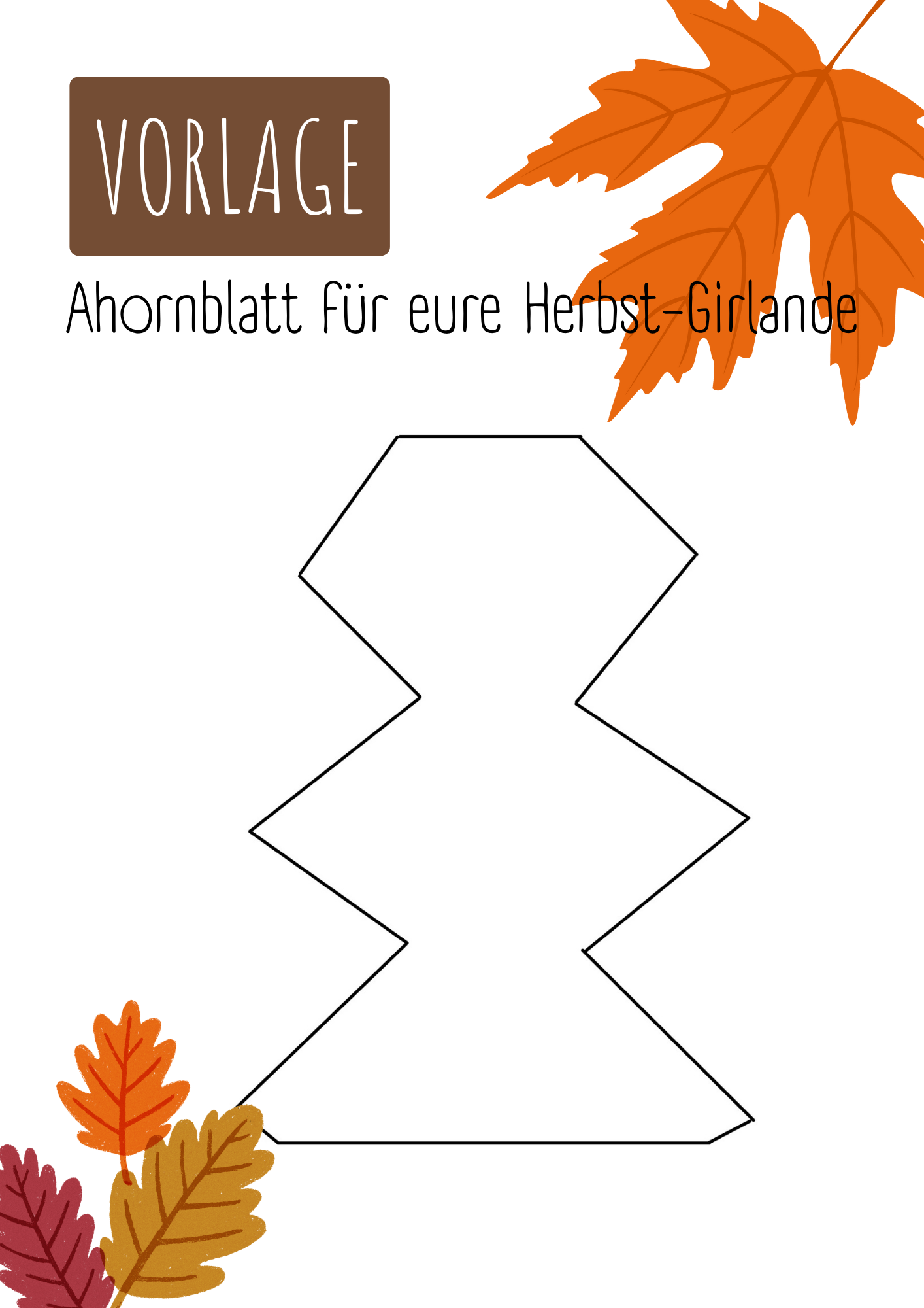 Vorlage Ahornblatt