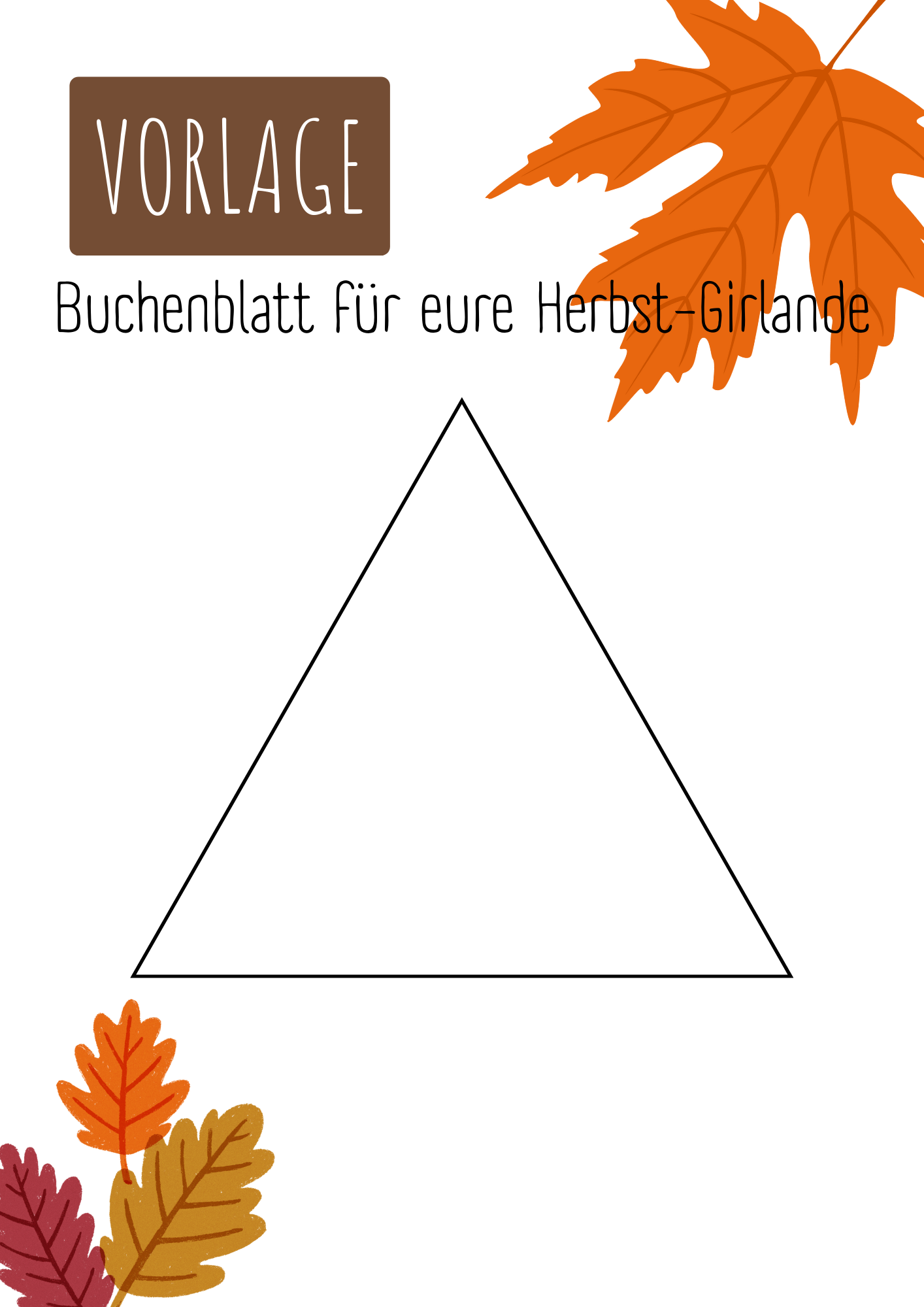 Vorlage Buchenblatt